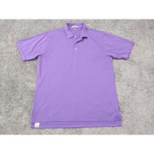 Vintage Peter Millar Polo Shirt‎ Mens Extra Large Purple Made in Korea